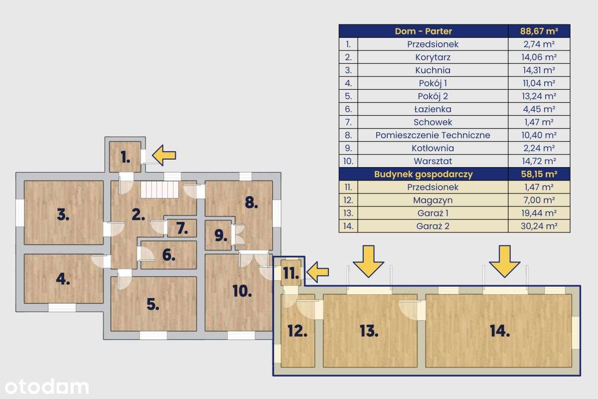 Bez Prowizji Dom i budynek gospodarczy Modlniczka-15