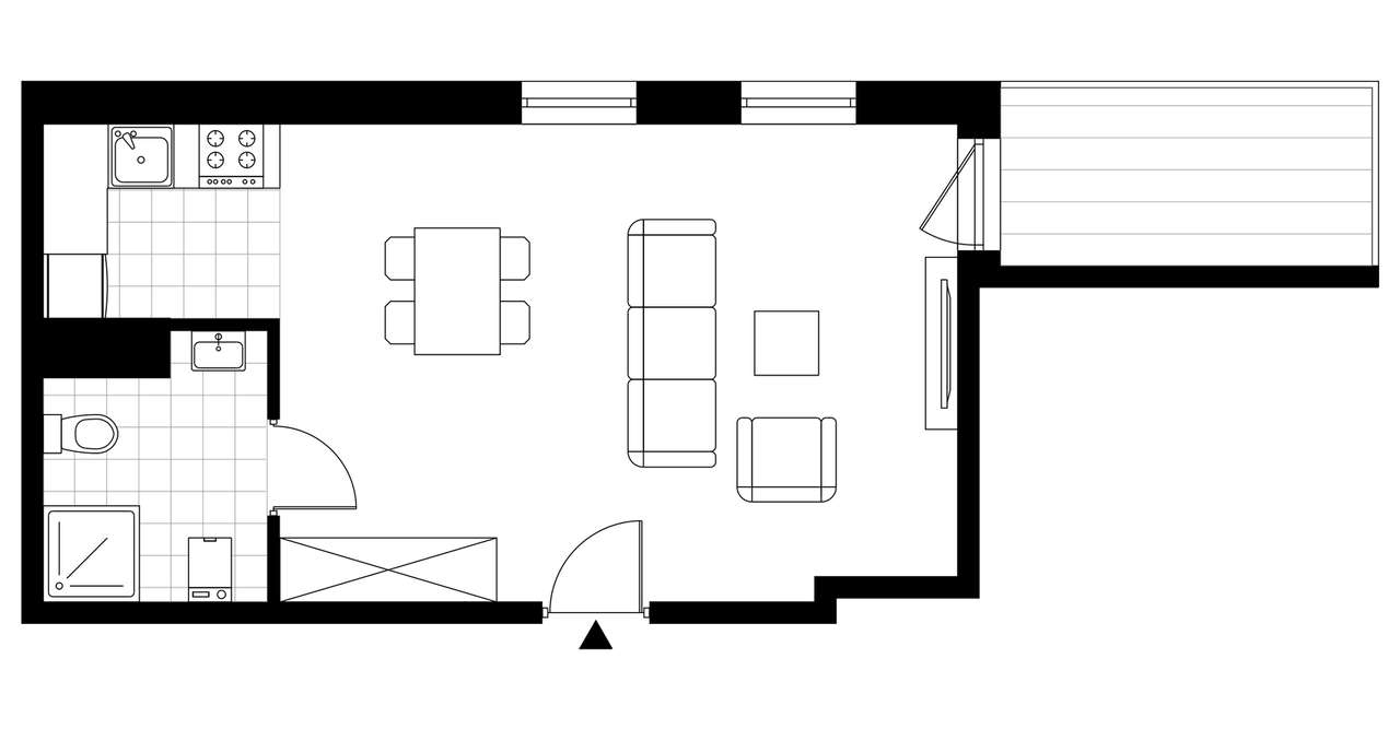 Osiedle Kaskada | mieszkanie 1-pok. | B13 - Pełny obrazek: 3/8