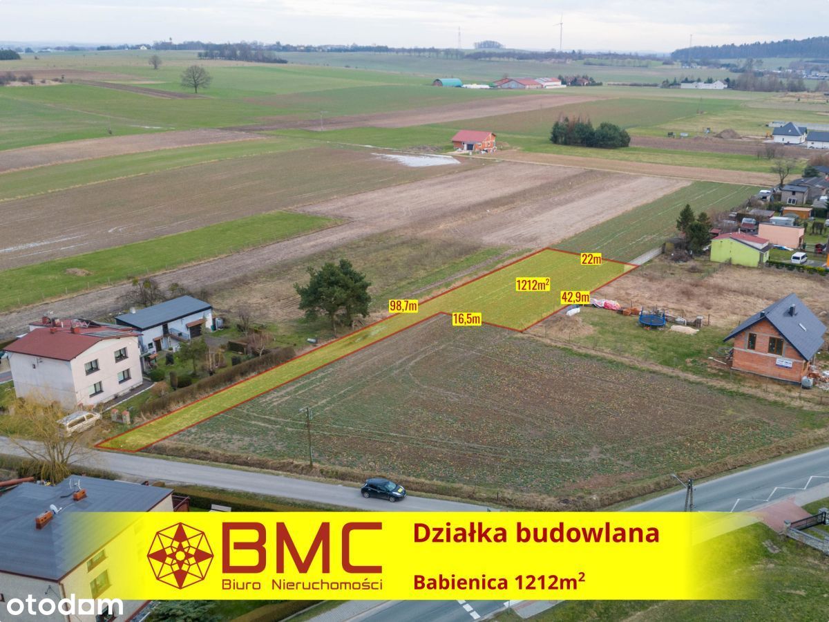 Działka Babienica 1212m2