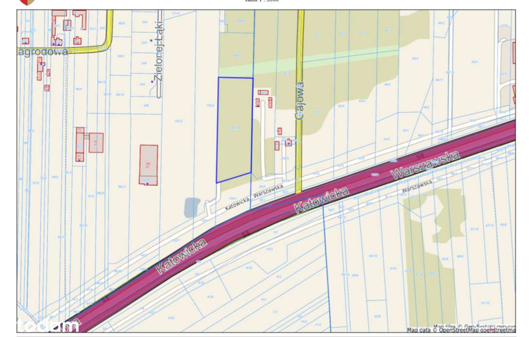 Działka PU przy drodze serwisowej trasy S8. Żabia Wola-0