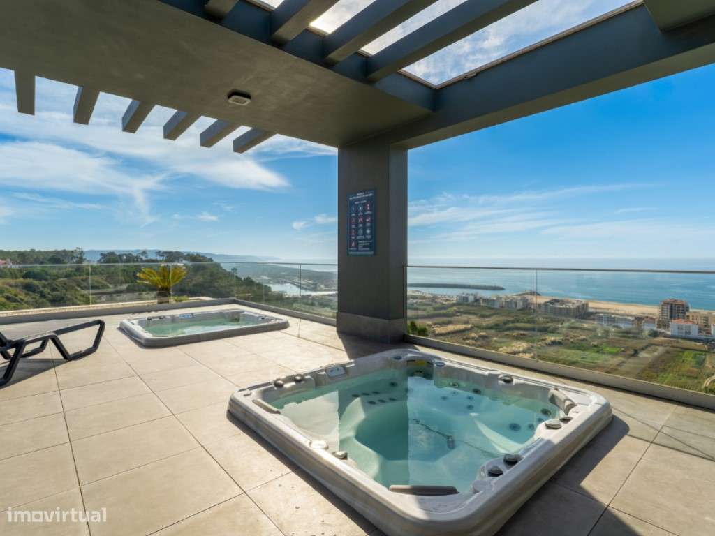 Apartamento T2 na Pederneira com piscina e Vista Mar-23