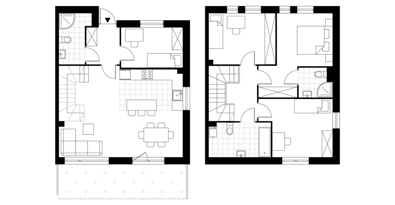 5-pokojowy dom 105m2 + ogródek Bez Prowizji - Pełny obrazek: 3/7