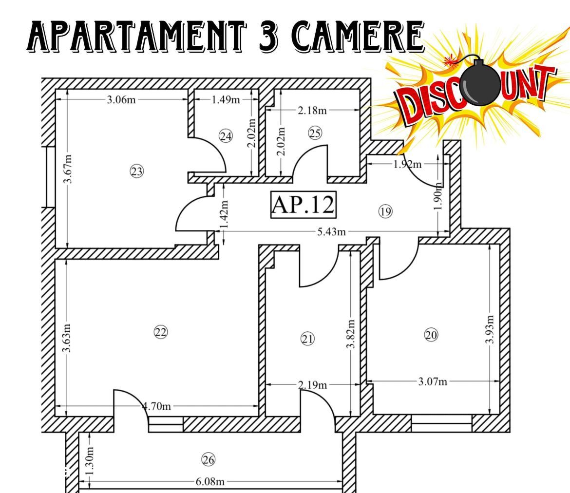 Apartament 3 camere, etaj 1, lift, stația STB484 la 1 min distanta