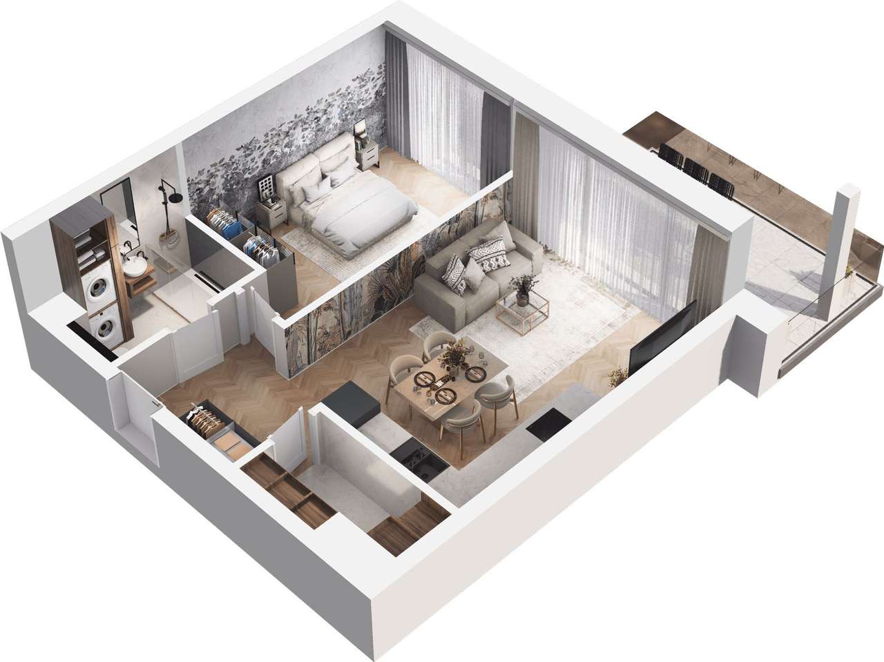 Ville Garden | mieszkanie 2-pok. | A.31 - Pełny obrazek: 5/10