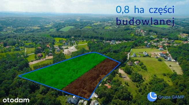 2.5 ha | działka budowlana z lasem | 15 min od Krk