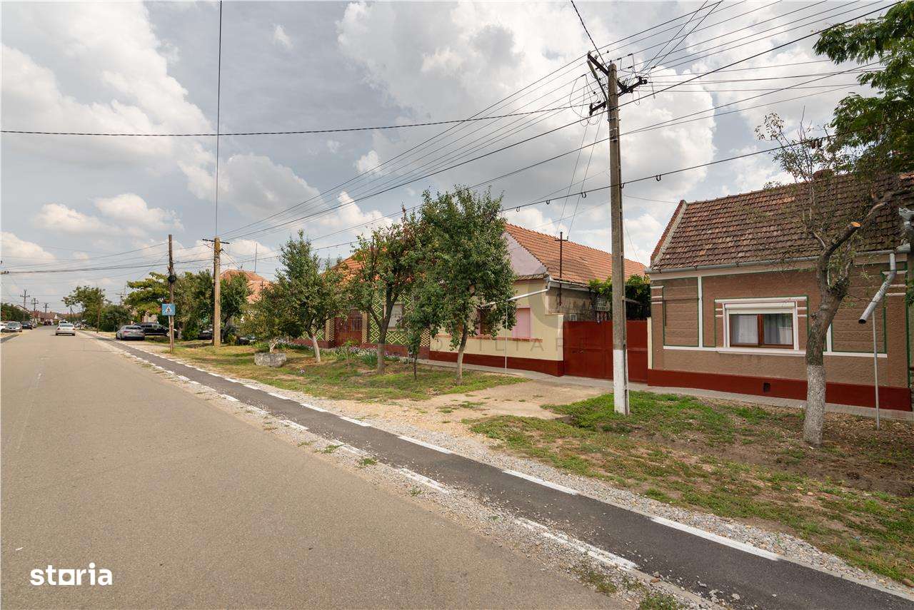 Teren mare cu 2 case si front la 2 strazi in Tamaseu - Imagine principală: 1/20