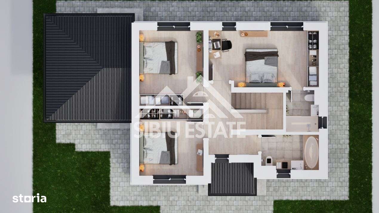 Casă individuală cu grădină generoasă – spațiu, lumină și funcționalit - Imagine principală: 5/10