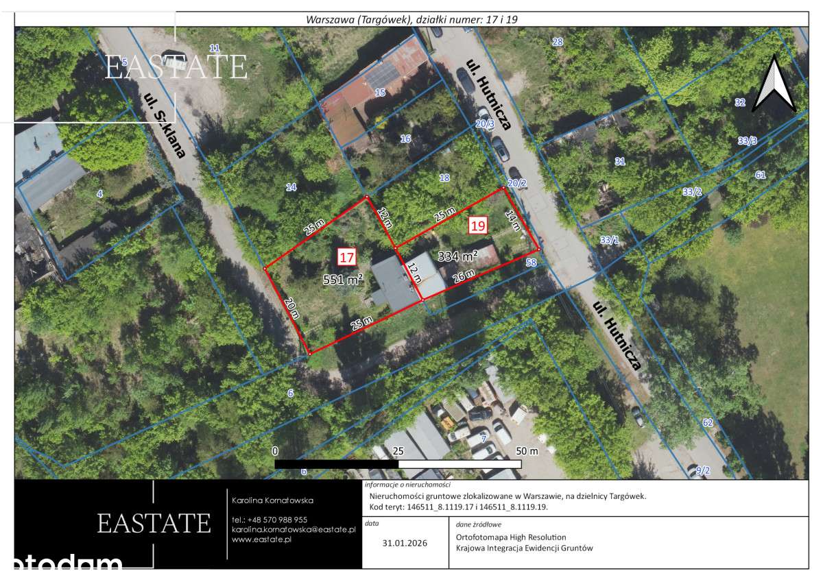 Działka inwestycyjna na Targówku - 886 m²-1