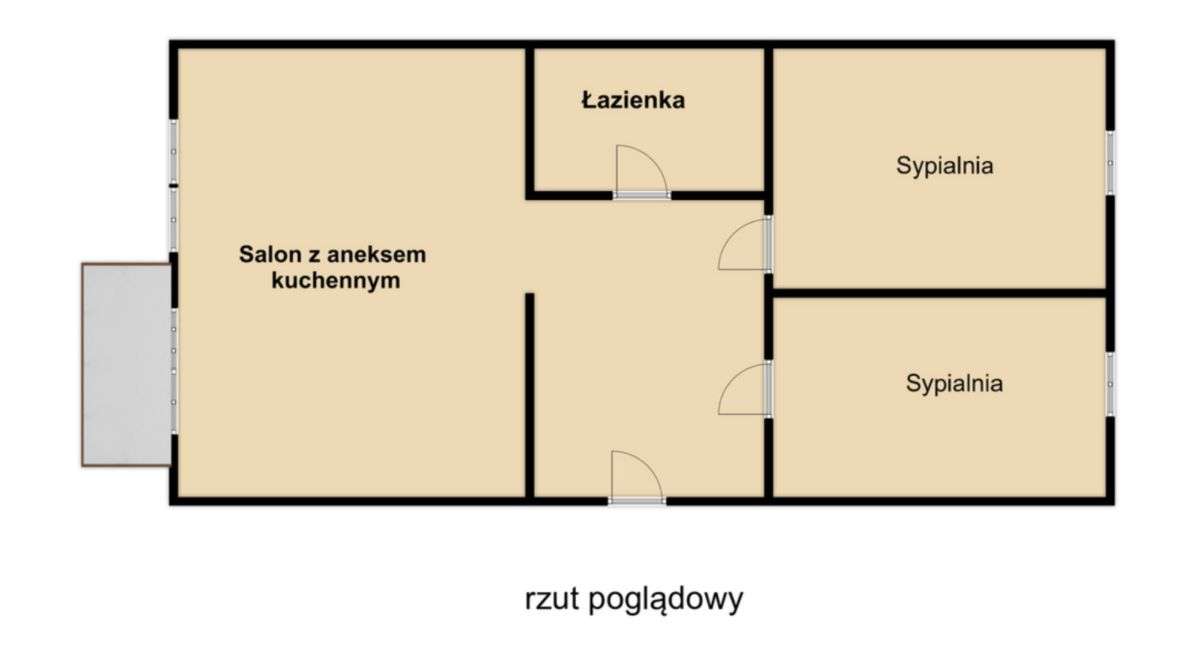 3 pokoje, balkon, pełne wyposażenie Czyżyny-16
