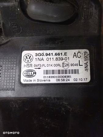 HALOGEN LEWY VW VOLKSWAGEN PASSAT B8 3G 2014-2019R 3G0941661E - 5