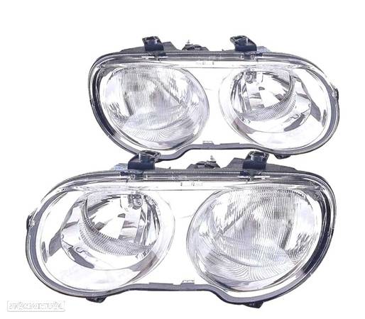 FARÓIS OPTICAS PARA ROVER 25 99-04 CROMADOS - 1