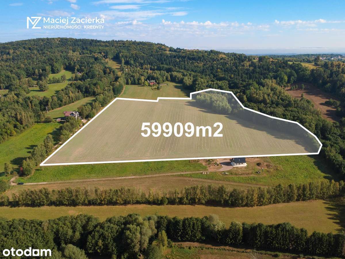 Działka inwestycyjna budowlana widokowa Stanisław Dolny (gm. Wadowice) - Pełny obrazek: 1/8