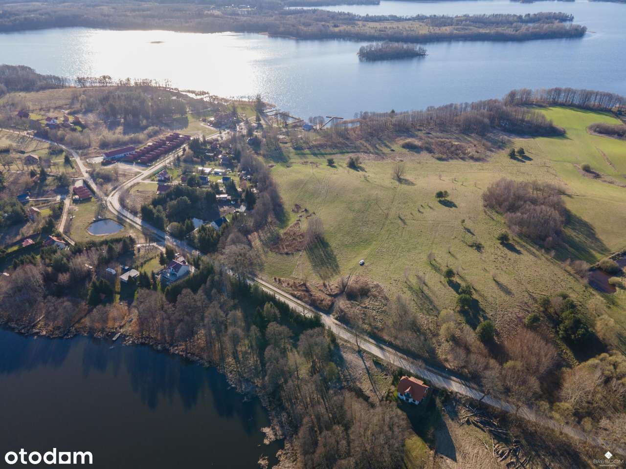 Rukławki, duża działka z wz - 20m od lini brzegowej