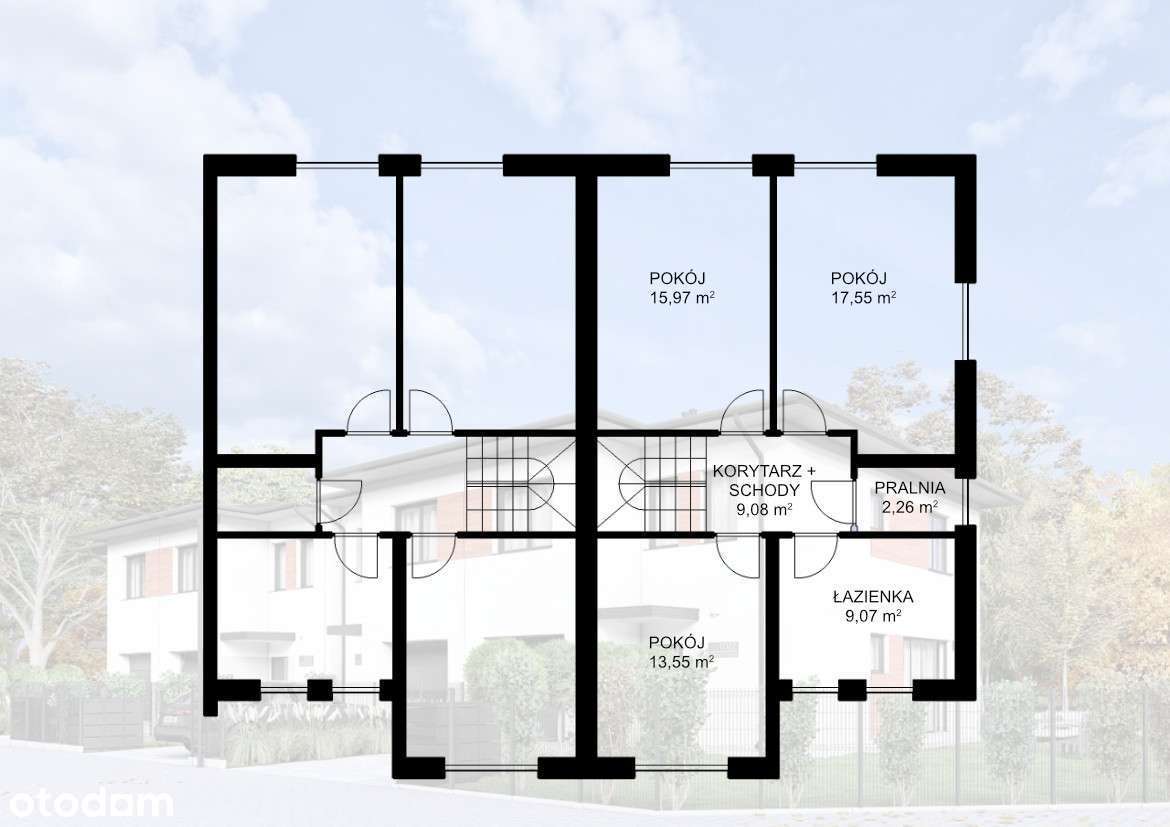 Piękne domy w zabudowie bliźniaczej Kajetany gm. Nadarzyn 2 ETAP-6