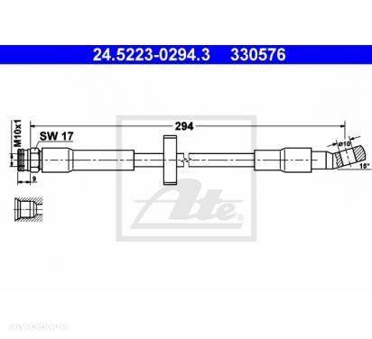 PRZEWOD HAMULC ELAST SEAT IBIZA >> 93 TYL - 2