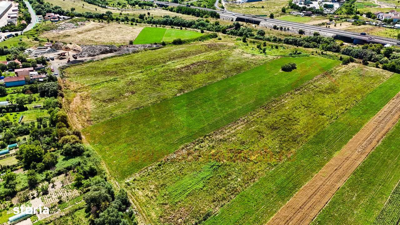 Teren Intravilan, 3343 mp, deschidere la 2strazi, plan drept |SkyView - Imagine principală: 5/7