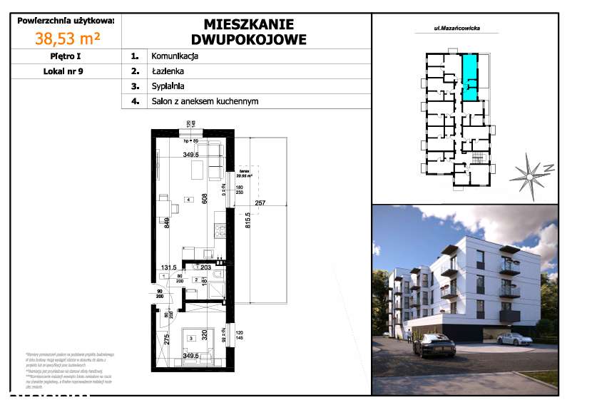 Nowe Mieszkanie przy Mazańcowickiej! - TARAS W CENIE MIESZKANIA! - Pełny obrazek: 2/5