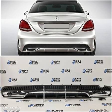 Difusor Traseiro Mercedes C W205 AMG - 1