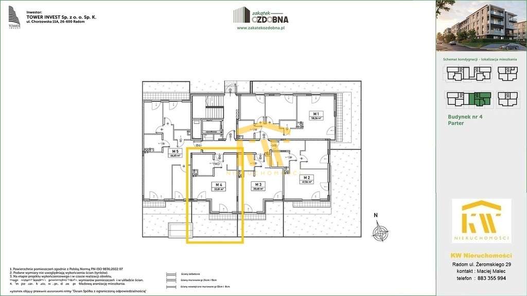 1 pokój / 33,01 m / parter / ogródek 16,5 m - Pełny obrazek: 3/7