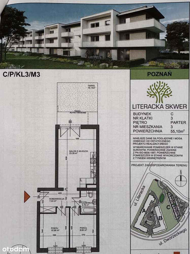 Nowe Strzeszyn, parter z ogródkiem, 3 pokoje, miejsce w hali garażowej-19