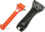 Ciocan urgenta LifeHammer Classic Glow - Orange fosforescent, pentru spart geam si cutter taiat centura, cu suport - 1