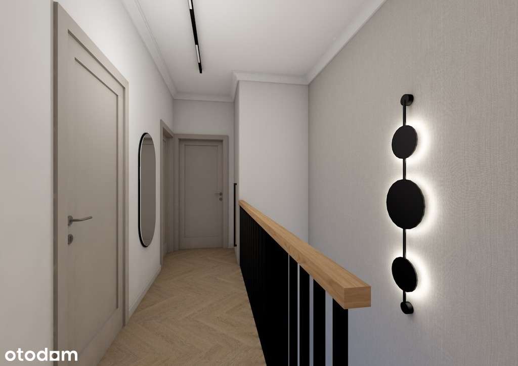 Nowoczesny dom szeregowy z ogródkiem i garażem-19