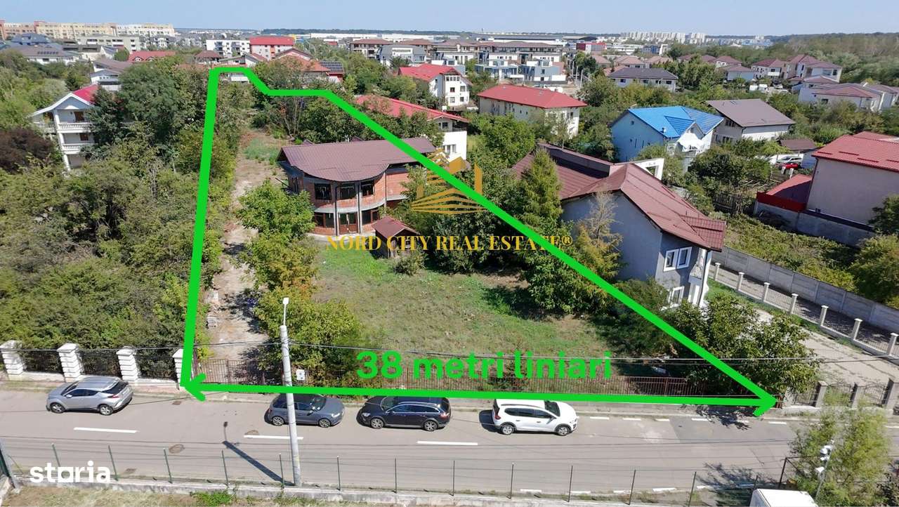Teren Otopeni - zona Lidl - vila la rosu - Imagine principală: 1/16
