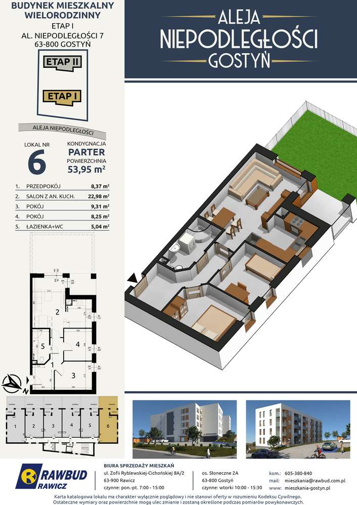 NOWE MIESZKANIE Z WYKOŃCZONĄ ŁAZIENKĄ  Aleja Niepodległości Gostyń - Pełny obrazek: 4/4