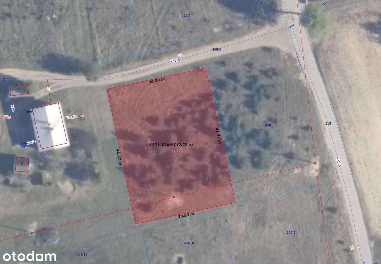 Działka 1251m2