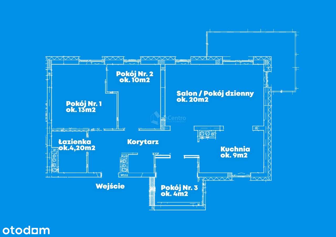 Rodzinne mieszkanie, 4 pokoje, 74,66m2. + balkon.-4