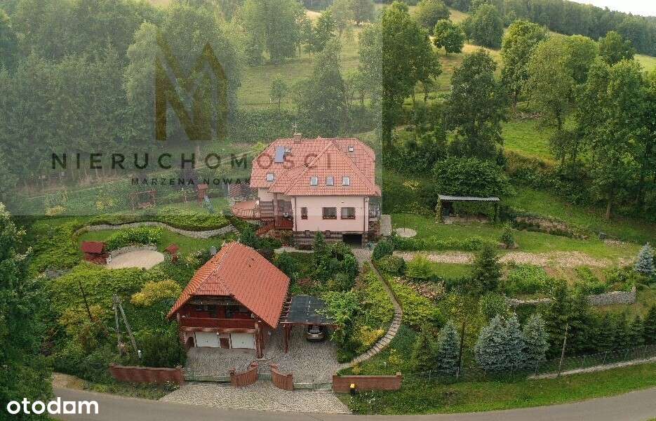 Rezydencja na Pogórzu Kaczawskim, działka 5100 m2
