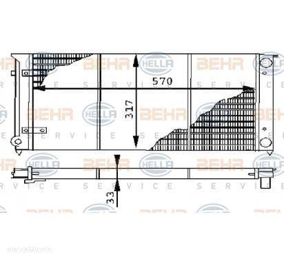 Chłodnica silnika VW GOLF I, GOLF II, JETTA II 1.8 08.83-04.93    171121253 - 4