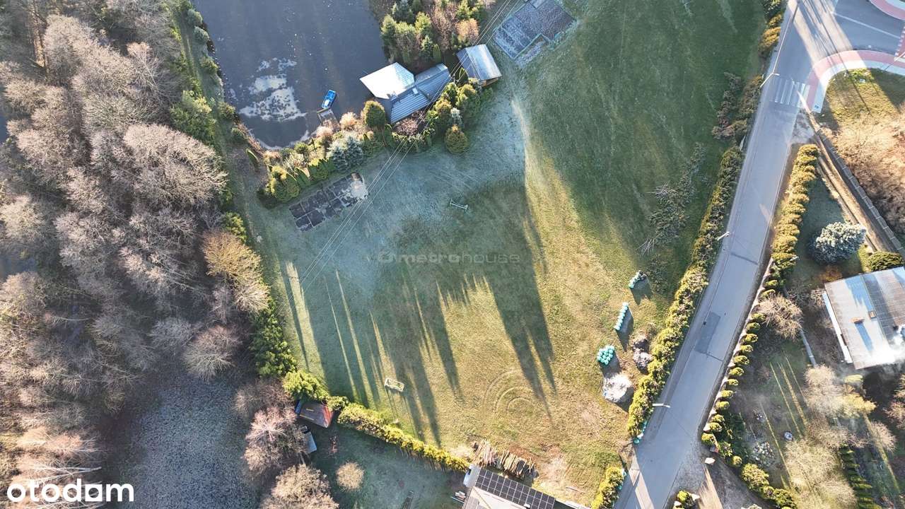 Działka budowlana ze stawem i wiatą w Rybnie. - Pełny obrazek: 5/16