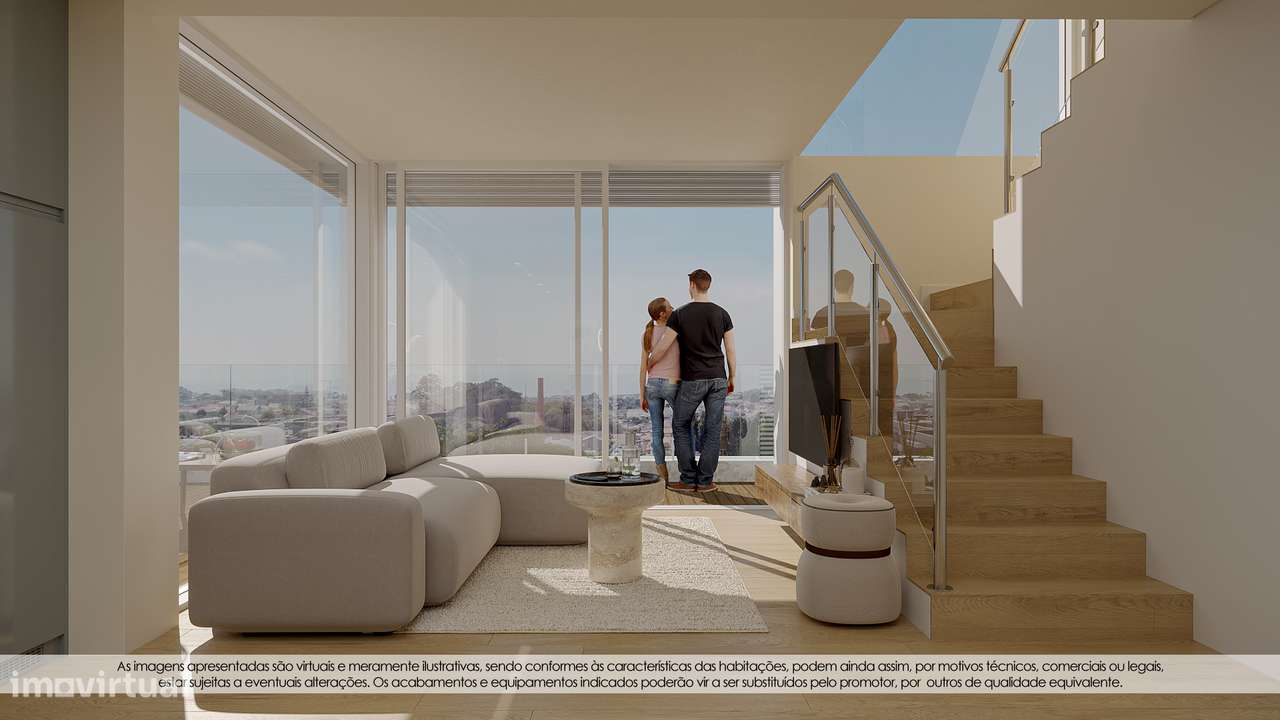 Apartamento T3 DUPLEX Novo c/ Lugar de Garagem em Canidelo-10