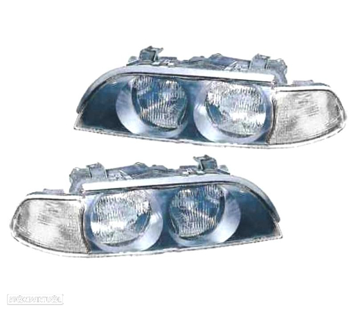 FARÓIS OPTICAS XENON PARA BMW SERIE 5 E39 95-00 - 1