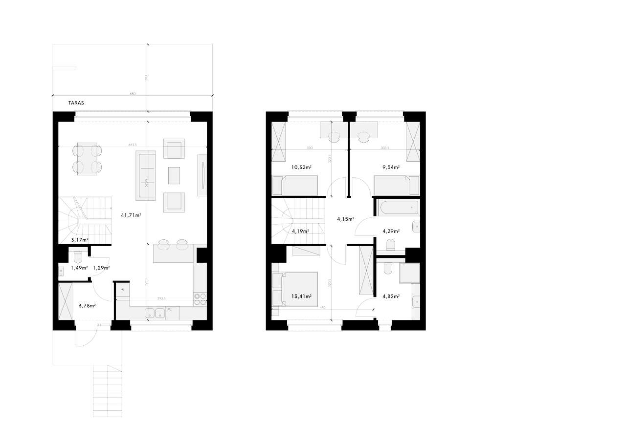 Dom szeregowy 164 mkw Wrocław Ołtaszyn - Pełny obrazek: 4/17