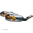 ponteira de escape fmf factory 4.1 rct dual slip-on aluminum / carbon natural honda crf 250 r - 1