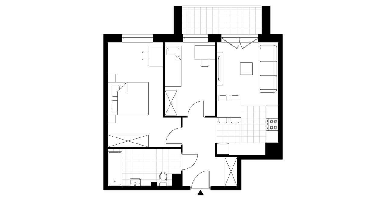 3-pokojowe mieszkanie 51m2 Bez Prowizji - Pełny obrazek: 4/9