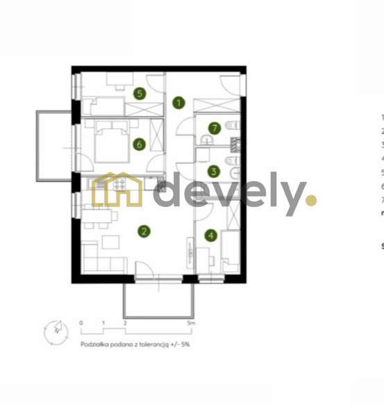 4 pok, dobra komunikacja, wysoki standard, park - Pełny obrazek: 4/5