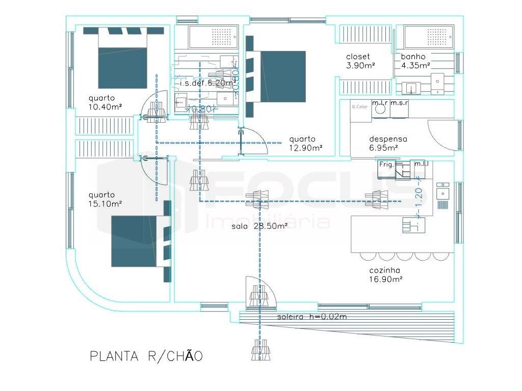 Moradia T3, térrea - NOVA - Ílhavo - Grande imagem: 5/25