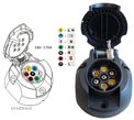 HAK HOLOWNICZY + WIĄZKA 7PIN13 AUDI Q3 I1 8U 2011do18 VW VOLKSWAGEN TIGUAN 5N 2007 do 2015 - 9