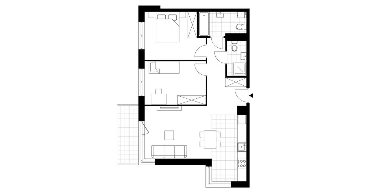 3-pokojowe mieszkanie 66m2 + balkon Bez Prowizji - Pełny obrazek: 3/8