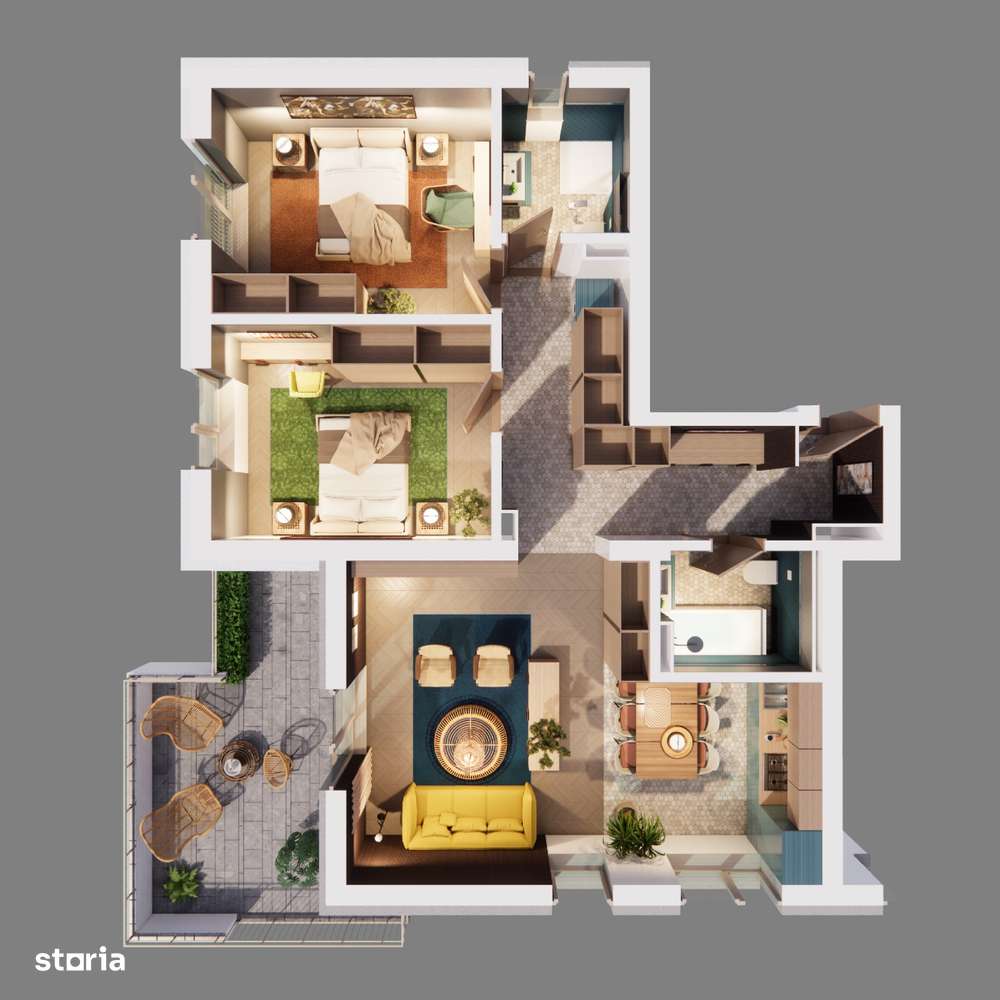 Apartament 3 camere langa parcul Romanescu - Imagine principală: 1/3