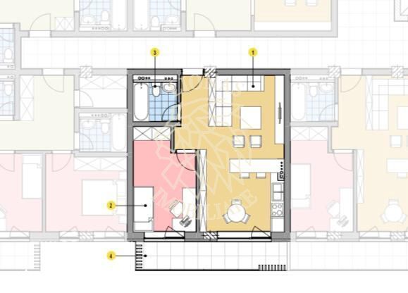 Apartament 2 camere-52mp cu balcon-Ultrafinisat-et 1, 2-C. Moldovei