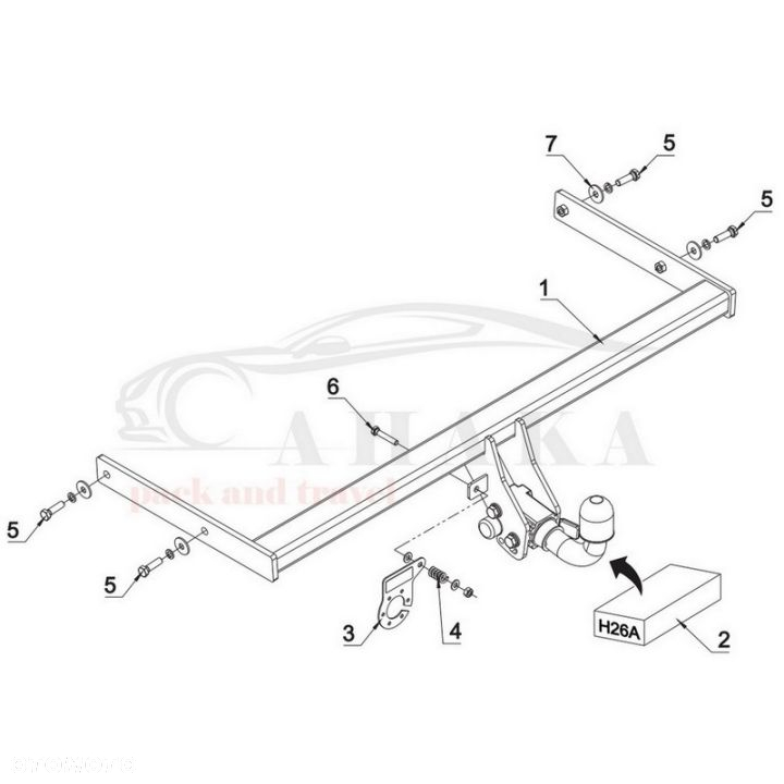 Hak Holowniczy Automat Do Skoda Octavia Iii Scout Kombi 2013-2020 - 3