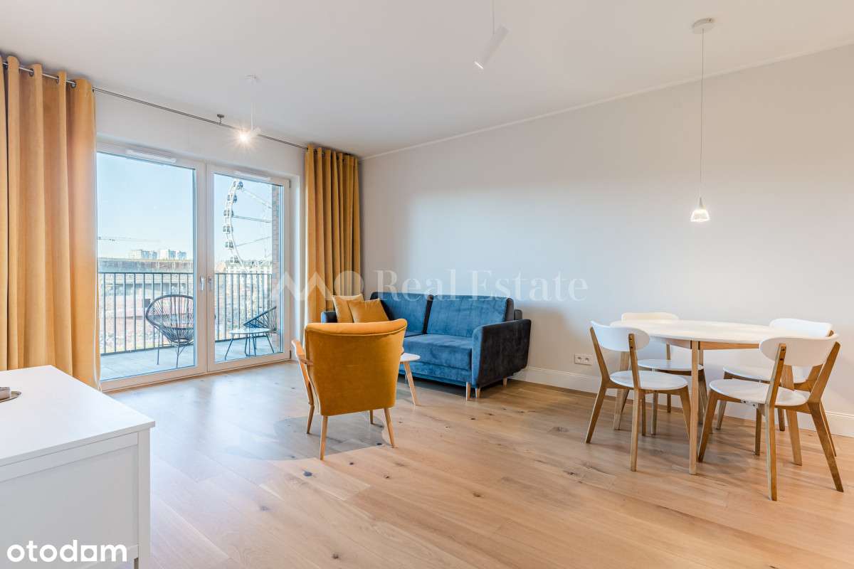 Widok na kanał na Stępce i panoramę Gdańska-3