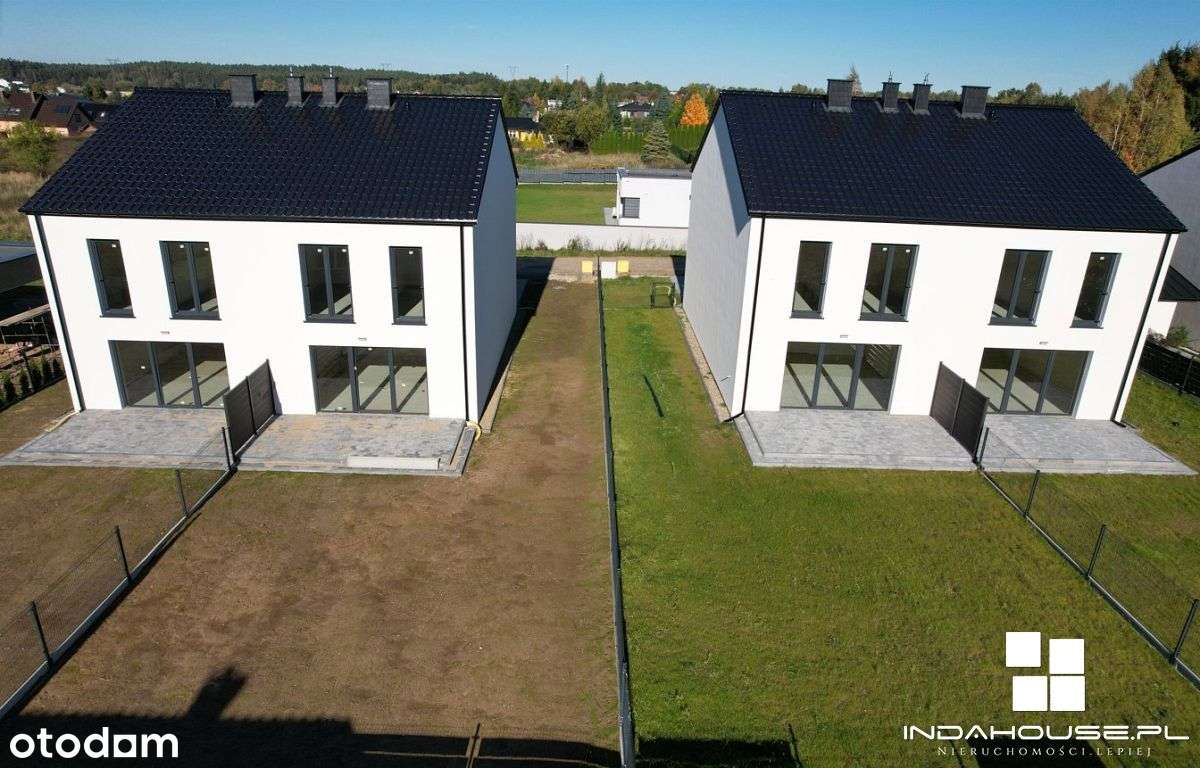 Nowy dom, bliźniak stan deweloperski. Nowe Bielice-10