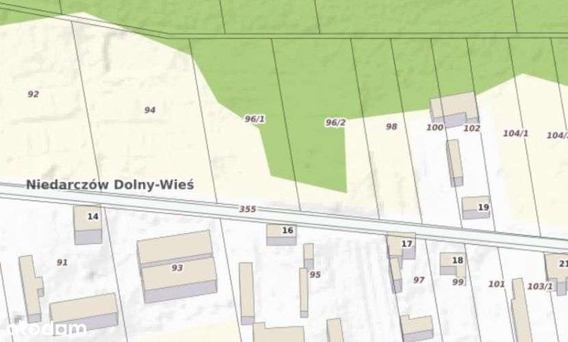 NOWA CENA Działki na Sprzedaż Niedarczów Dolny Wieś - Pełny obrazek: 5/6