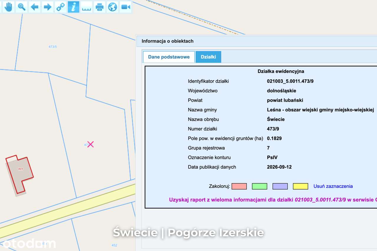 Działka 1830 m² w Świeciu – miejsce na dom z widokiem na Góry Izerskie-3