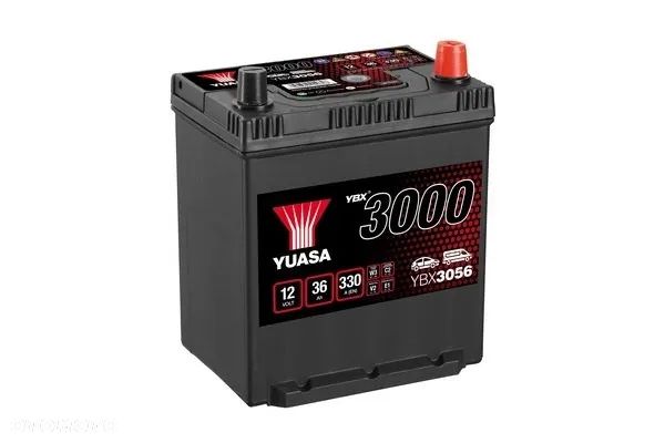Akumulator YUASA YBX3056 36Ah 330A P+ MATIZ Rybnik - 1